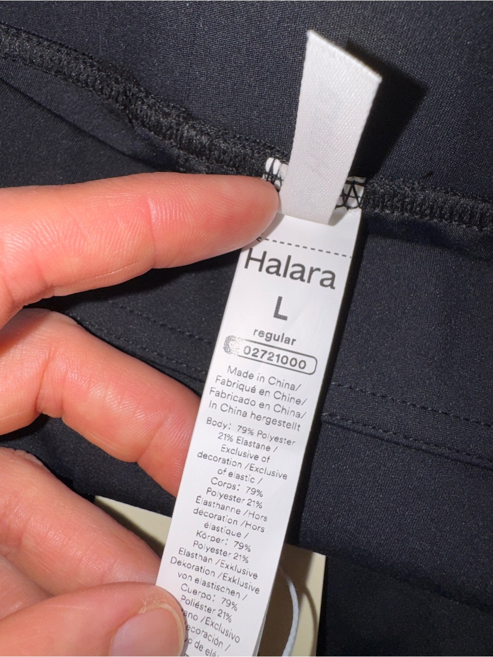 NWT Halara Flex DayStretch High Waisted Wide Leg Pull-on Pants Black L - Picture 8 of 8